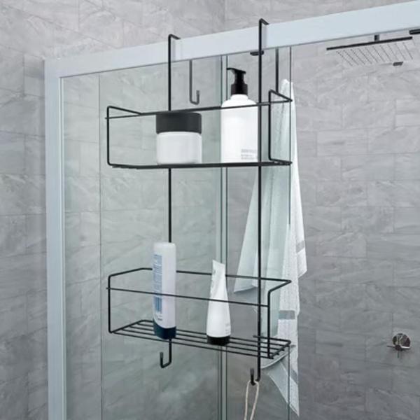 Imagem de Prateleira Suporte Porta Shampoo Organizador Duplo Banheiro Box