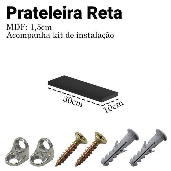 Imagem de Prateleira Suspensa Mdf Unitária Nicho Decoração