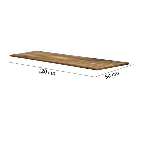 Imagem de Prateleira Tampo de Mesa 120x50cm Sem Suporte 100% MDF 15mm Caramelo - Ahazzo Móveis