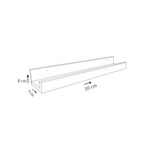 Imagem de Prateleira Tempero Simples 30cm Em Mdf