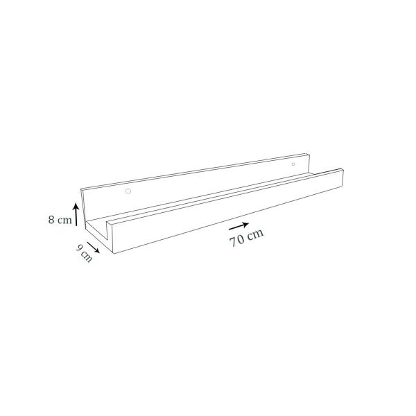 Imagem de Prateleira Tempero Simples 70 Cm Em Mdf