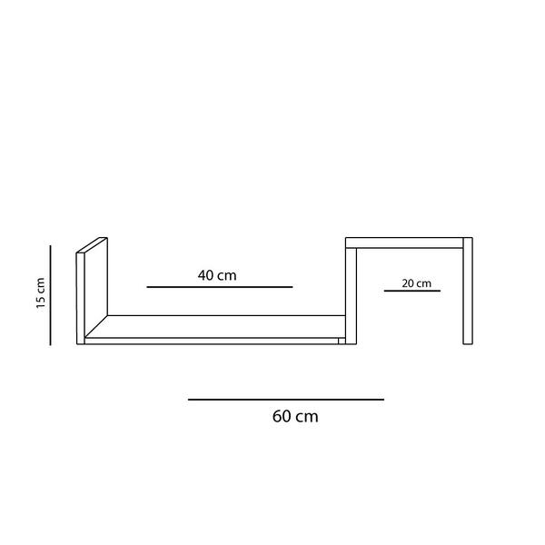 Imagem de Prateleira Zig Zag Trovarelli Madeirado F031