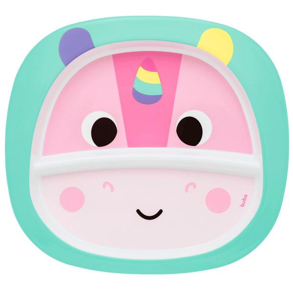 Pratinho com Divisória Infantil Refeição do Bebê 350 ml Para Micro-Ondas Divertido Buba Imagem de Pratinho com Divisória Infantil Refeição do Bebê 350 ml Para Micro-Ondas Divertido Buba