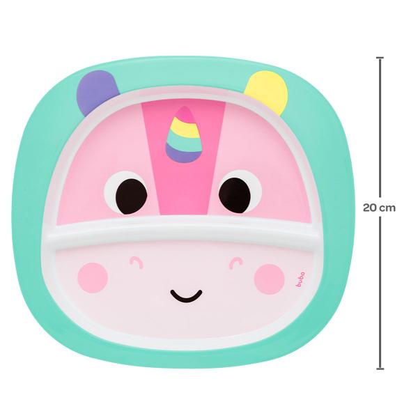 Pratinho com Divisória Infantil Refeição do Bebê 350 ml Para Micro-Ondas Divertido Buba Imagem de Pratinho com Divisória Infantil Refeição do Bebê 350 ml Para Micro-Ondas Divertido Buba