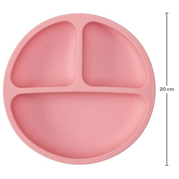 Imagem de Pratinho De Bebê Em Silicone C/ 3 Divisórias E Ventosas Buba