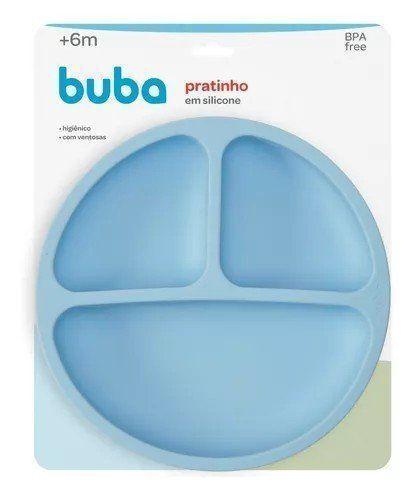 Imagem de Pratinho Em Silicone Com Ventosa Azul R.15630 Buba Única