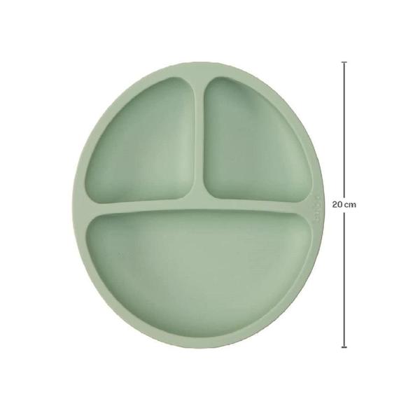 Imagem de Pratinho Em Silicone Com Ventosa Verde - Buba