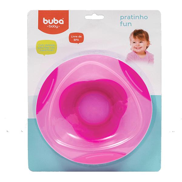 Imagem de Pratinho Fun De Bebê Rosa Com Ventosa Buba 5809