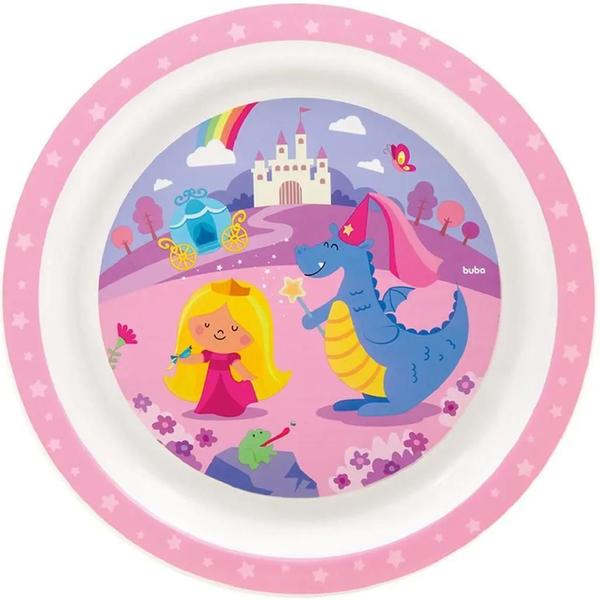 Imagem de Pratinho Infantil Aventuras Princesa 21Cm Diâmetro Buba