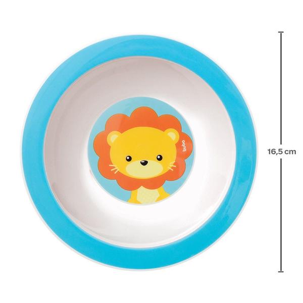 Imagem de Pratinho Infantil Bebê Bowl Animal Fun Leão 350ml Buba