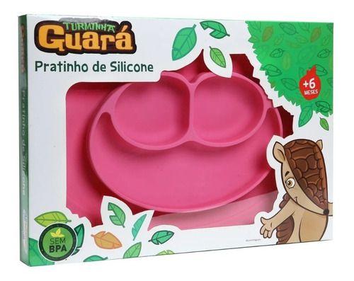 Imagem de Pratinho Infantil Bebê De Silicone Menino Menina Alimentação