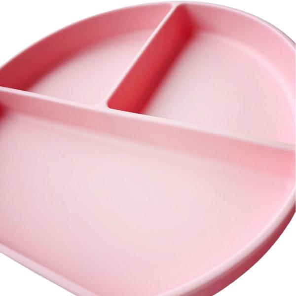 Pratinho Infantil Silicone com Divisória Refeição Infantil Prato com Ventosa Bebê - Letoy Imagem de Pratinho Infantil Silicone com Divisória Refeição Infantil Prato com Ventosa Bebê