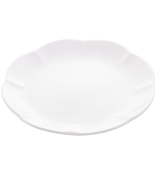 Imagem de Prato 20cm Para Sobremesa De Porcelana Wave Branco