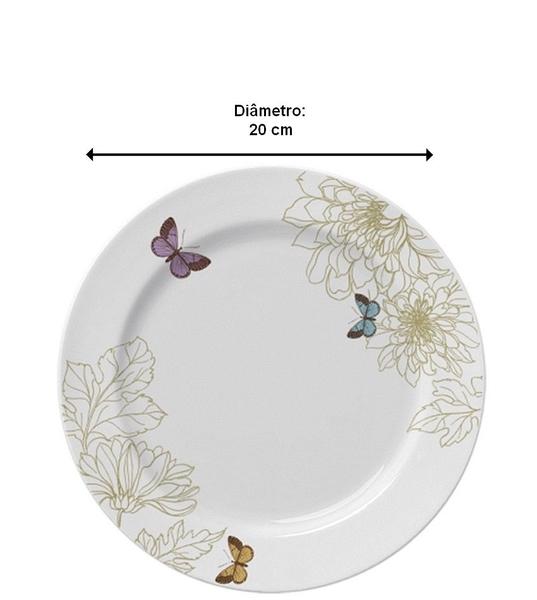 Imagem de Prato 20cm Sobremesa Capri Milão Porcelana Germer