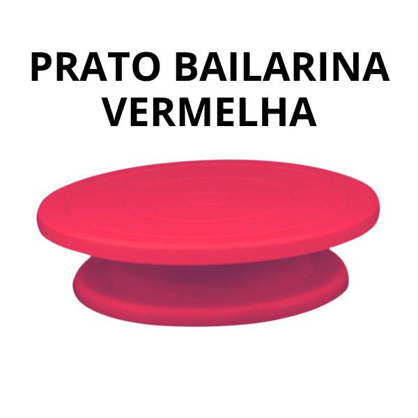 Imagem de Prato Bailarina Giratorio Base Bolo Boleira Confeiteiro Profissional Decorar Enfeitar Torta Girar