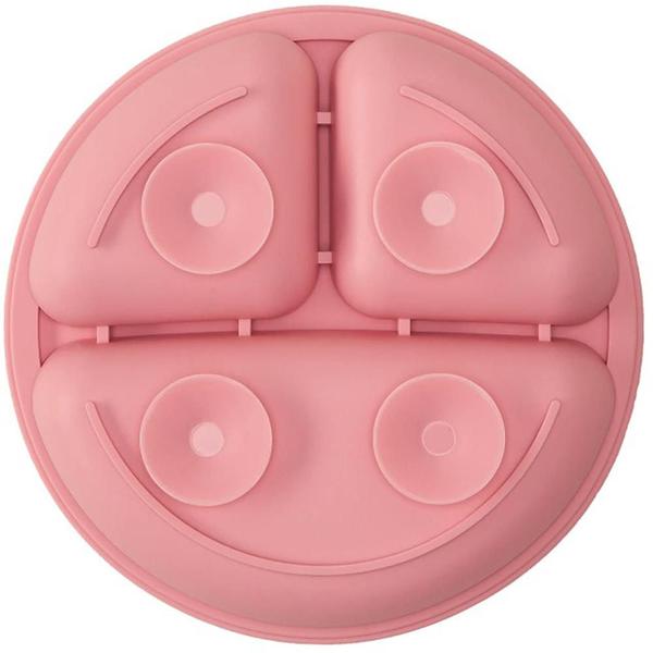 Imagem de Prato Buba de Silicone Com Ventosa Rosa