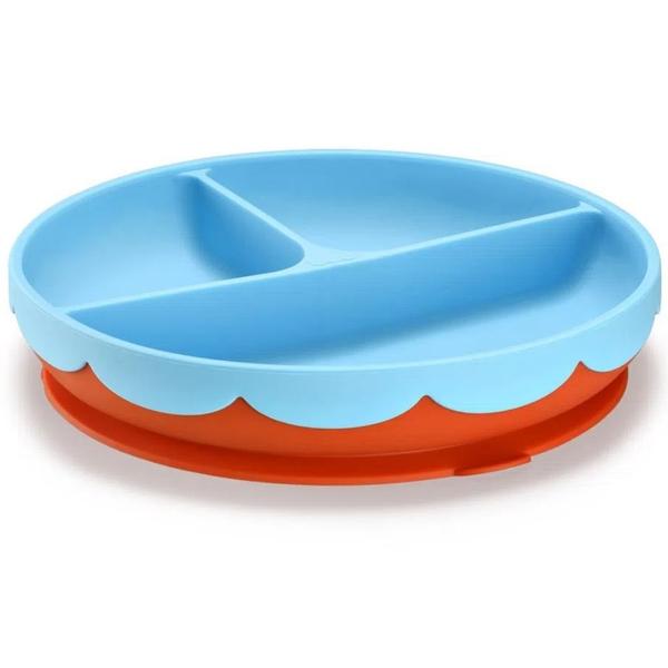 Imagem de Prato C/ Divisória e Ventosa Yummy! Azul - Fisher Price