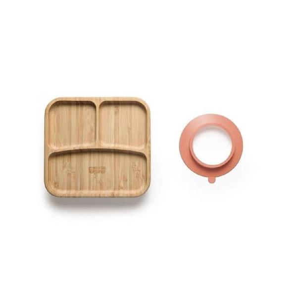 Prato Com Divisória E Ventosa Fisher Price Quadrado - Rosa - Fisher-price Imagem de Prato Com Divisória E Ventosa Fisher Price Quadrado - Rosa