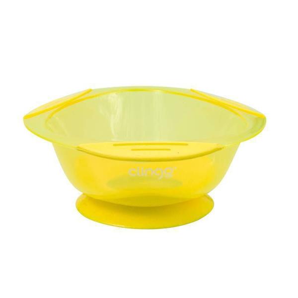Prato com Ventosa Amarelo - Clingo Imagem de Prato com Ventosa Amarelo - Clingo