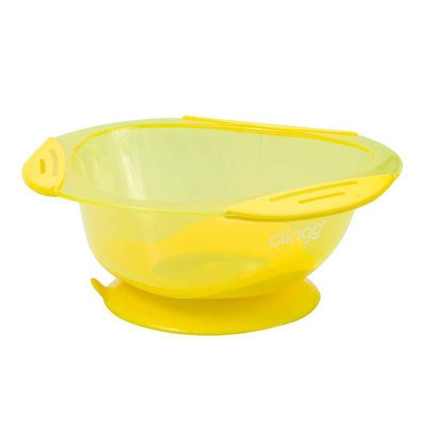 Prato com Ventosa Amarelo - Clingo Imagem de Prato com Ventosa Amarelo - Clingo