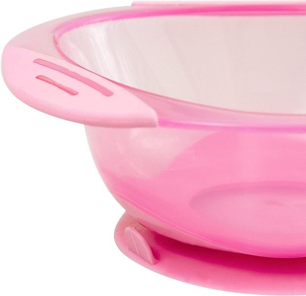 Imagem de Prato Com Ventosa Bowl Rosa Clingo 