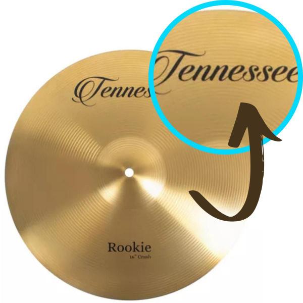 Imagem de Prato Crash 16 Polegadas Tennesse Rookie By Liverpool