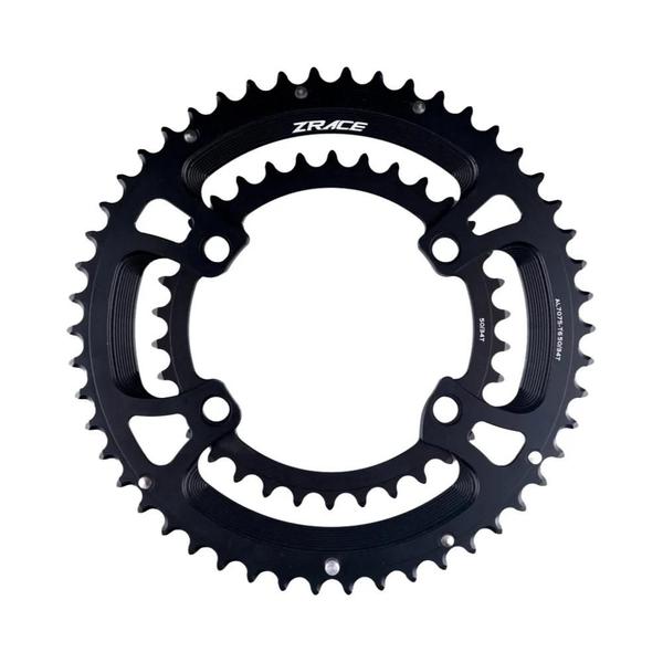 Imagem de Prato de Estrada Assimétrico Zrace - Compatível com Shimano 105, Ultegra e Dura-Ace (50-34t/52-36t)