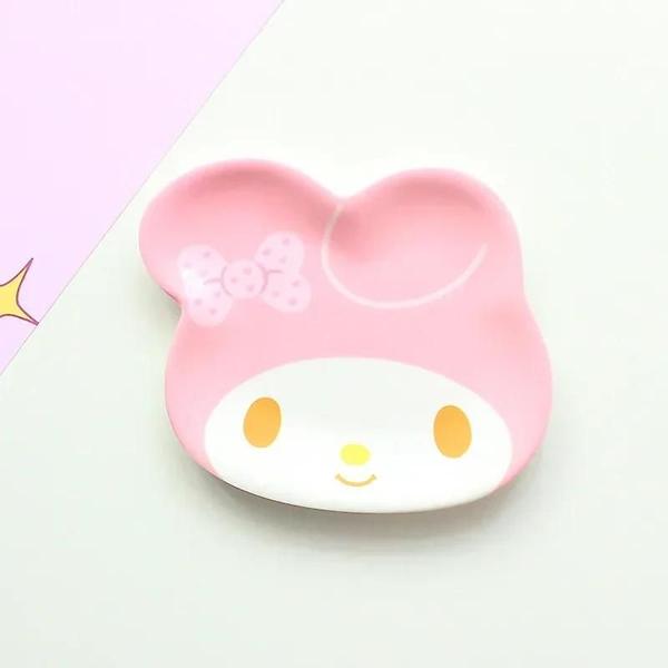 Imagem de Prato de Jantar Kawaii My Melody e Hello Kitty - Sanrio - Infantil