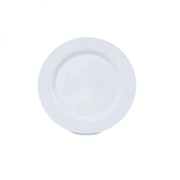 Imagem de Prato de Melamina / Plastico para Sobremesa 17,5 Cm Branco  Bestfer 