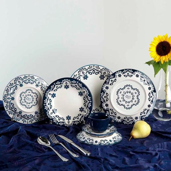 Prato de Porcelana Fundo Oxford Floreal Energy 23cm 1 peça 6796-Avulso Imagem de Prato de Porcelana Fundo Oxford Floreal Energy 23cm 1 peça 6796-Avulso