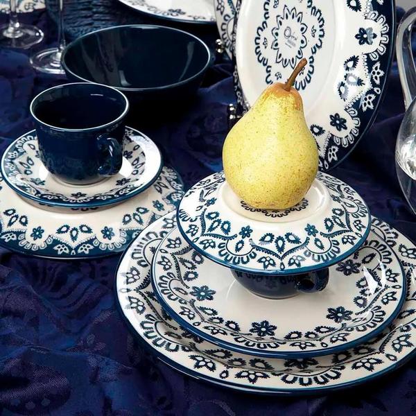 Prato de Porcelana Fundo Oxford Floreal Energy 23cm 1 peça 6796-Avulso Imagem de Prato de Porcelana Fundo Oxford Floreal Energy 23cm 1 peça 6796-Avulso
