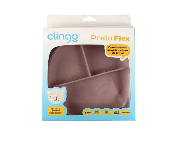 Imagem de Prato de Silicone com Divisórias e Ventosa Flex - Clingo