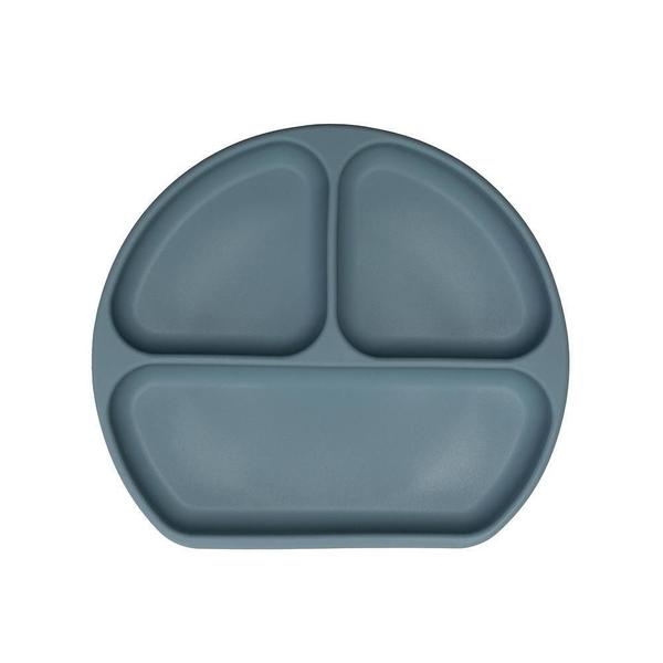 Prato de Silicone com Divisórias Piccolo Azul - Infanti Imagem de Prato de Silicone com Divisórias Piccolo Azul - Infanti