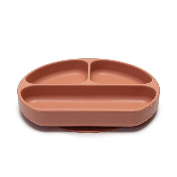 Imagem de Prato de Silicone com Divisórias Piccolo Terracota - Infanti