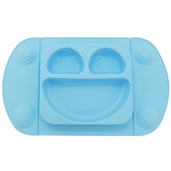 Imagem de Prato de Silicone para Bebê Azul