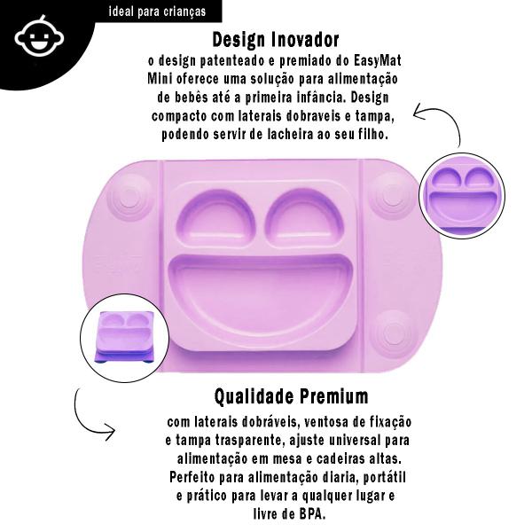 Prato de Silicone Portátil Infantil Para Bebês Com Repartições Ventosas Tampa e Livre de BPA mimo6612 - Mimo Style Imagem de Prato de Silicone Portátil Infantil Para Bebês Com Repartições Ventosas Tampa e Livre de BPA mimo6612