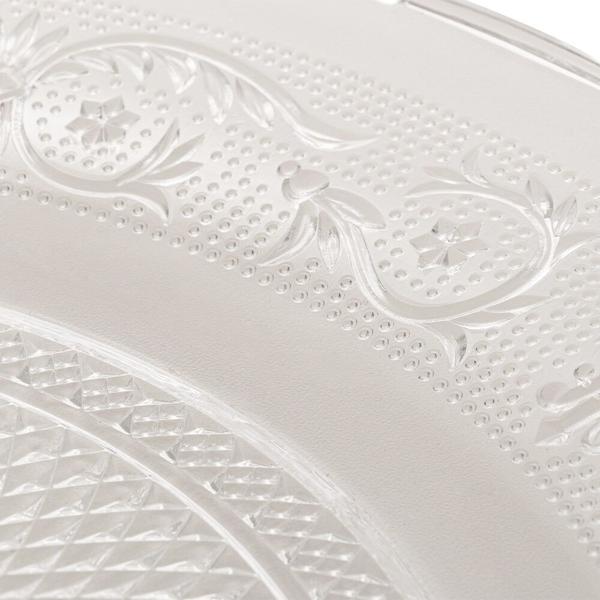 Prato de Sobremesa Angel Luxo Vidro Transparente Lyor 18cm Imagem de Prato de Sobremesa Angel Luxo Vidro Transparente Lyor 18cm