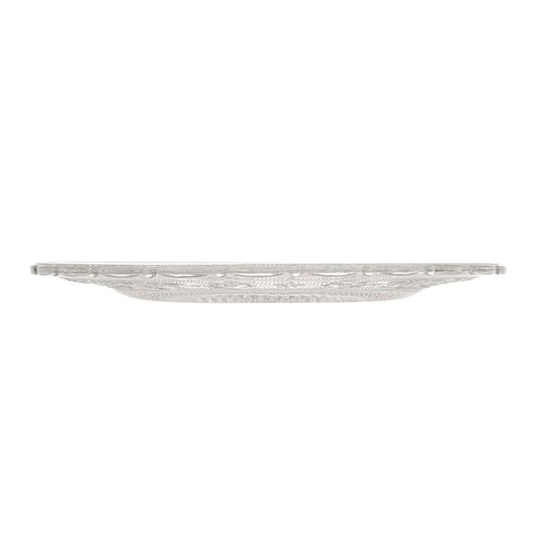 Prato de Sobremesa Angel Luxo Vidro Transparente Lyor 18cm Imagem de Prato de Sobremesa Angel Luxo Vidro Transparente Lyor 18cm