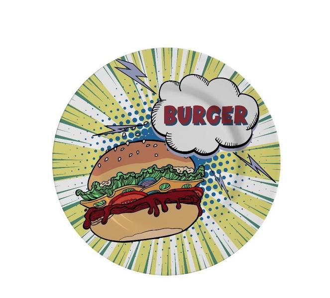 Imagem de Prato De Sobremesa Burger Collection Cerâmica Alleanza