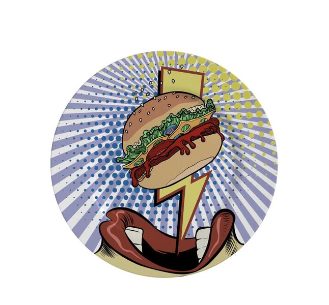 Imagem de Prato De Sobremesa Burger Collection Cerâmica Alleanza