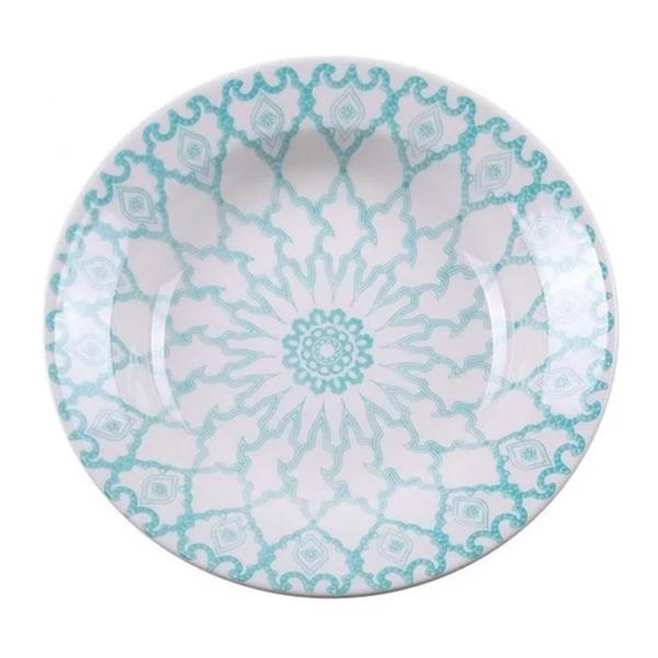 Imagem de Prato de Sobremesa Cerâmica 18cm Estampa Mandala 1 Unidade - Biona 091080