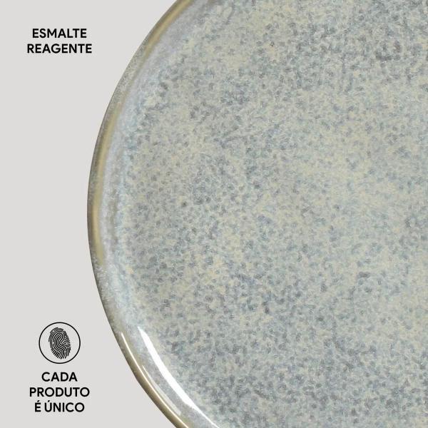 Imagem de Prato de Sobremesa Cerâmica Bio Green Granite 21,5cm - 1 un