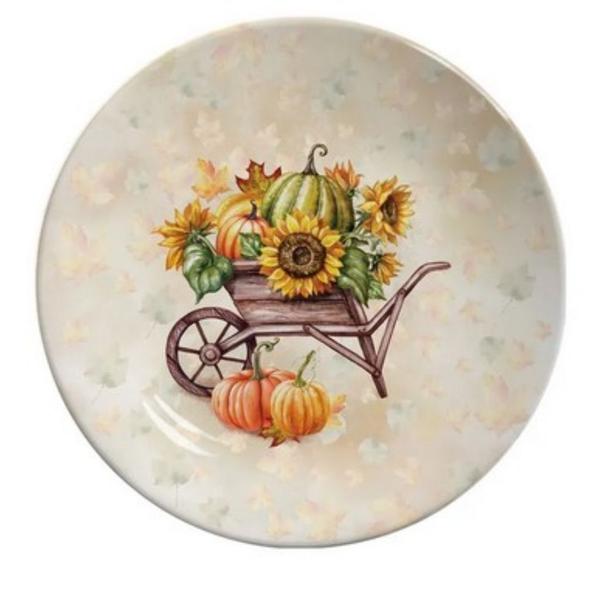 Imagem de Prato de Sobremesa Coup Thanksgiving Halloween Cerâmica 19,5cm Alleanza