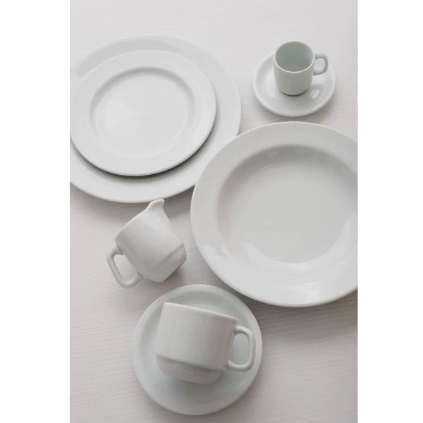 Imagem de Prato de Sobremesa em Porcelana 19cm Classe Única Iguaçu Germer Branco