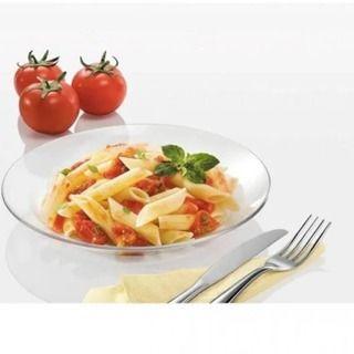 Prato de vidro fundo 23cm 6pçs - Em casa Tem Glass Imagem de Prato de vidro fundo 23cm 6pçs