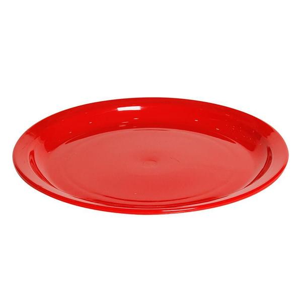 Imagem de Prato Elegance Vemplast 25Cm Tropical Polipropileno Vermelho