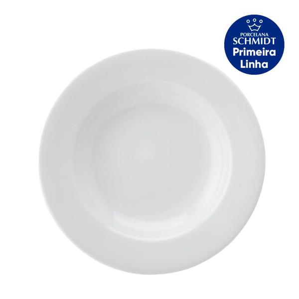 Imagem de Prato Fundo 23cm Branco Convencional Porcelana Schmidt