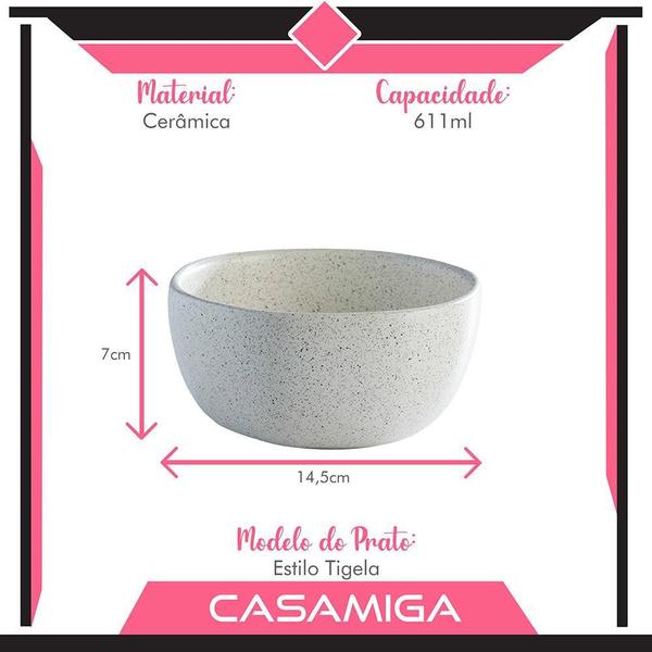 Imagem de Prato Fundo Ceramica Corona Orion Reativo 611Ml Unidade