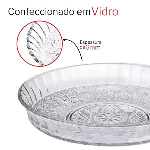 Prato Fundo Com Borda Decorado Moon Em Vidro 30cm Ø - Haüskraft Imagem de Prato Fundo Com Borda Decorado Moon Em Vidro 30cm Ø