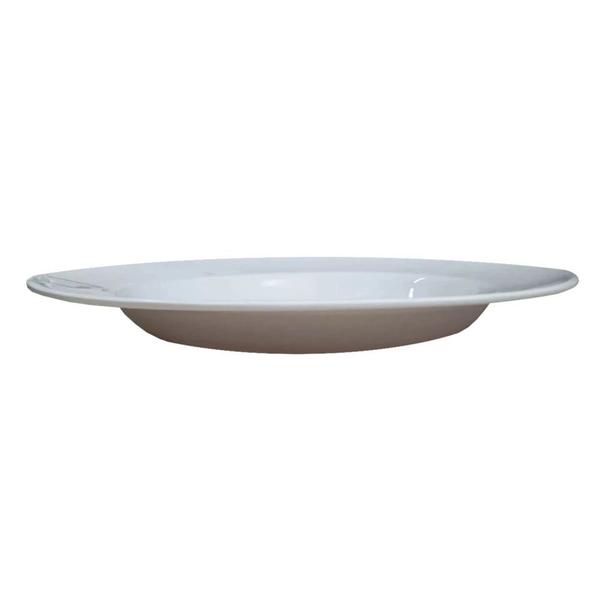 Prato Fundo em Melamina/Plastico 25 Cm Branco Fuxing Imagem de Prato Fundo em Melamina/Plastico 25 Cm Branco Fuxing